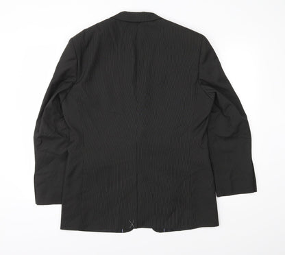 Mens UK Size 40 BHS Regular Black Suit Jacket