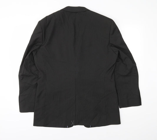 Mens UK Size 40 BHS Regular Black Suit Jacket