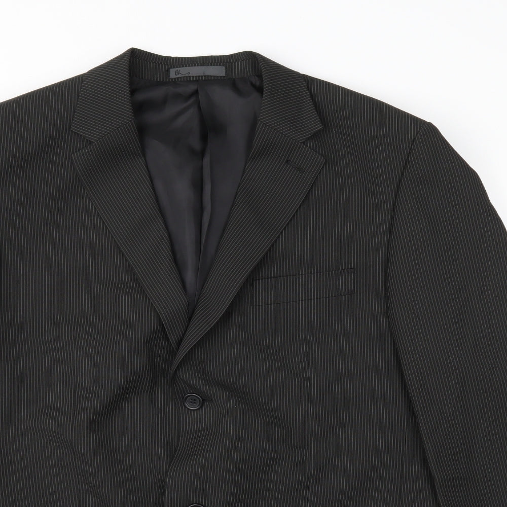 Mens UK Size 40 BHS Regular Black Suit Jacket