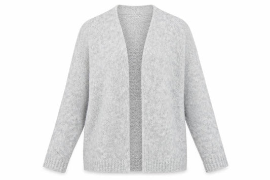 Vanessa Alexandra Womens Grey  Knit Cardigan Jumper Size L