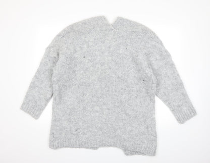 Vanessa Alexandra Womens Grey  Knit Cardigan Jumper Size L