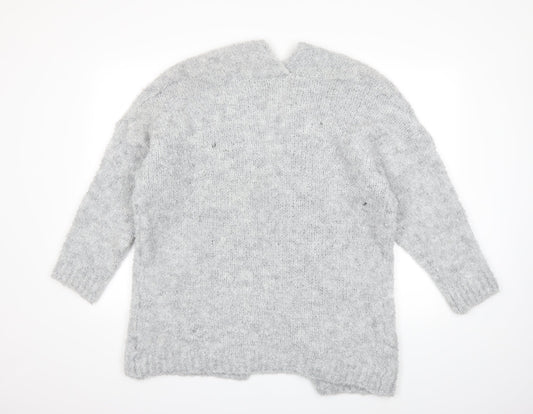Vanessa Alexandra Womens Grey  Knit Cardigan Jumper Size L