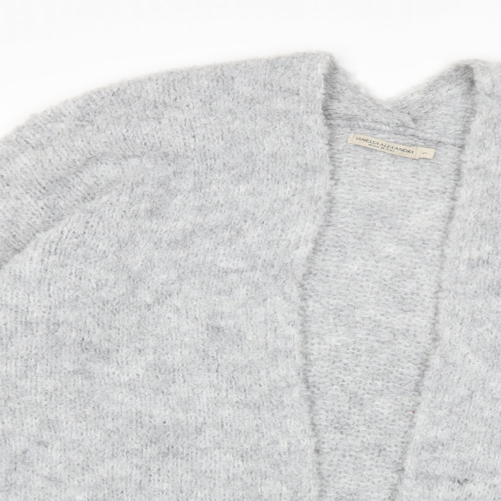 Vanessa Alexandra Womens Grey  Knit Cardigan Jumper Size L