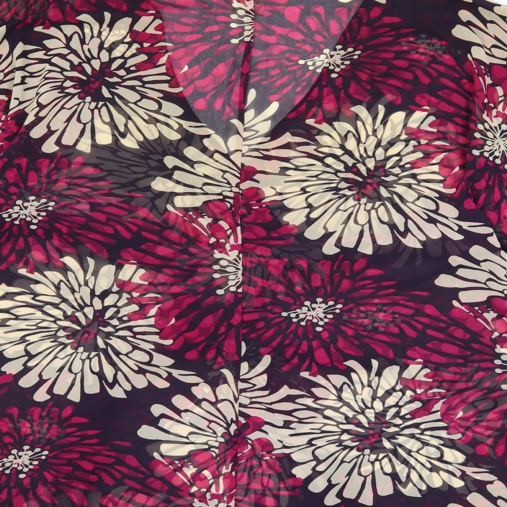 NEXT Womens Pink Floral  Basic Blouse Size 14
