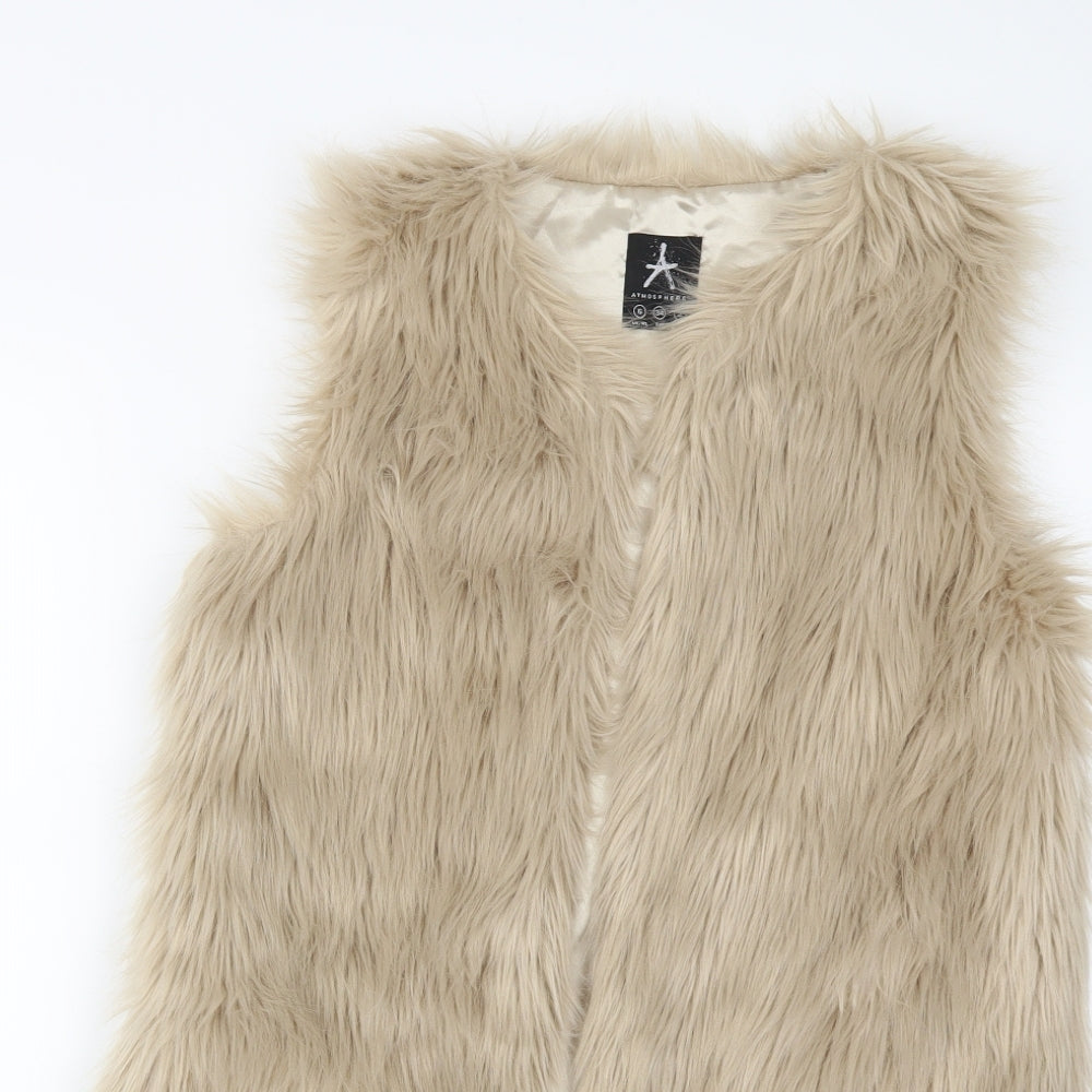 Womens UK Size 6 Atmosphere Beige Gilet