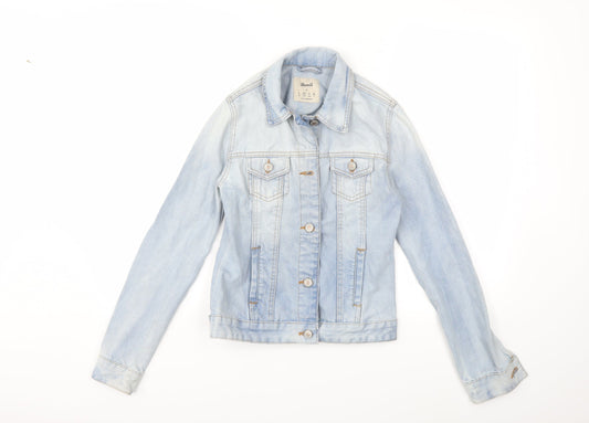 Denim & Co. Womens Blue  Denim Jacket  Size 4