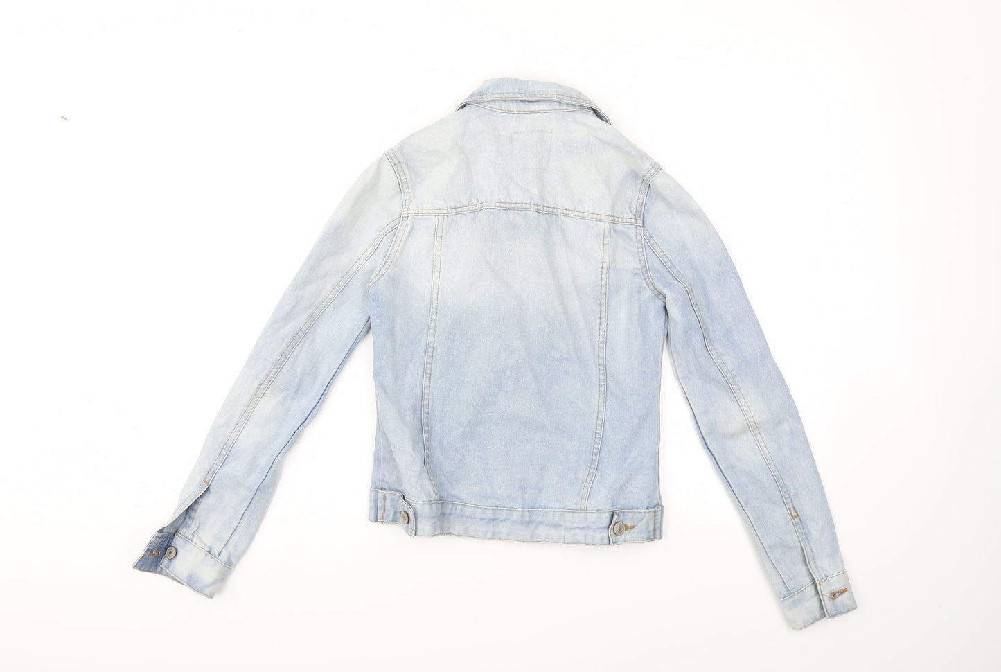 Denim & Co. Womens Blue  Denim Jacket  Size 4