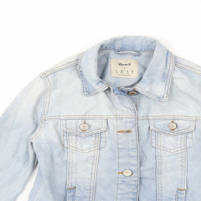 Denim & Co. Womens Blue  Denim Jacket  Size 4