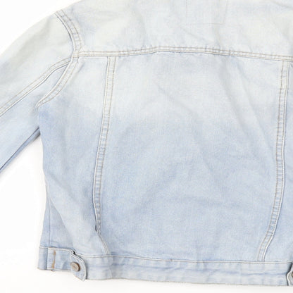 Denim & Co. Womens Blue  Denim Jacket  Size 4