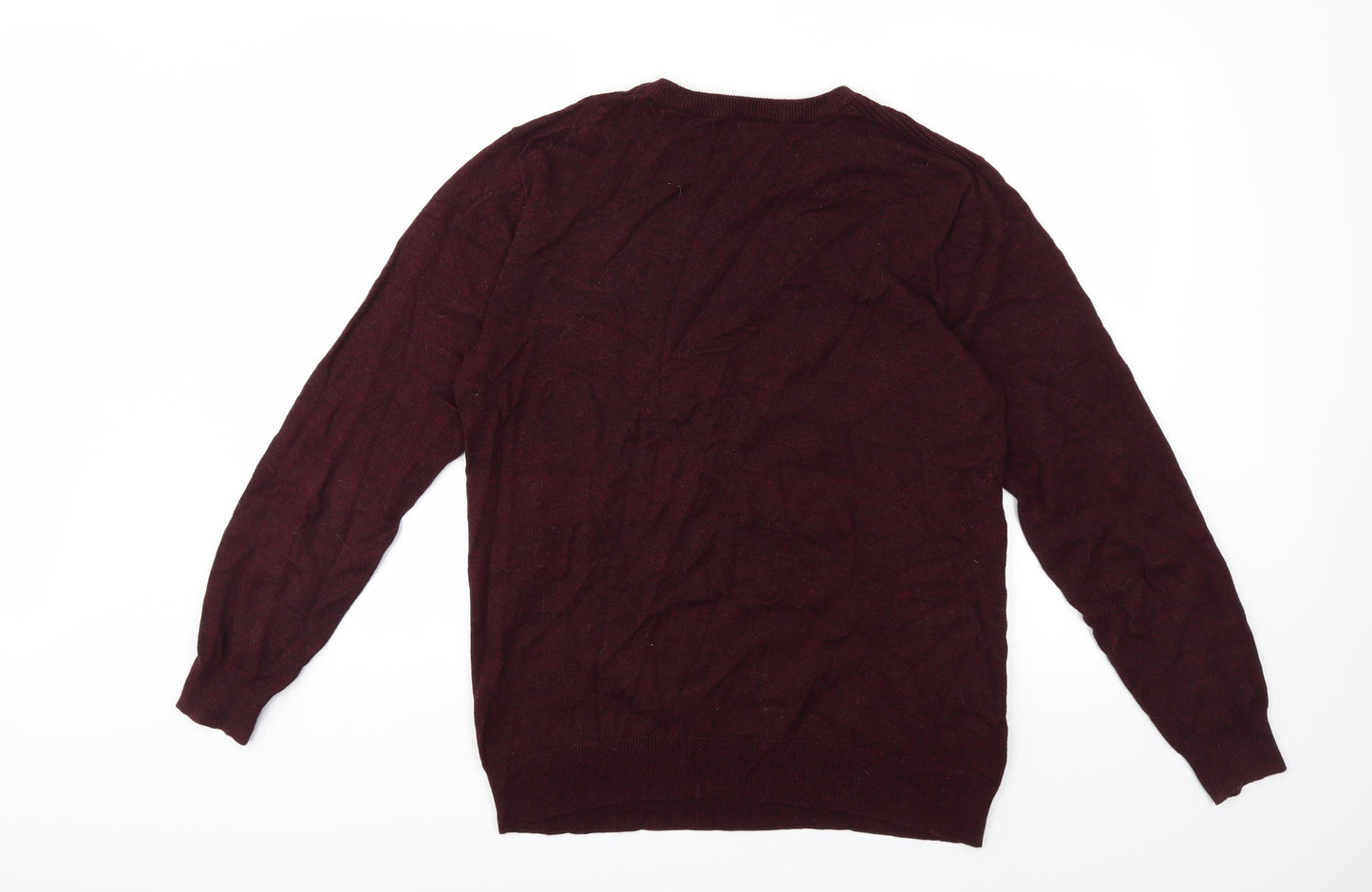 Easy Mens Red  Knit Pullover Jumper Size M