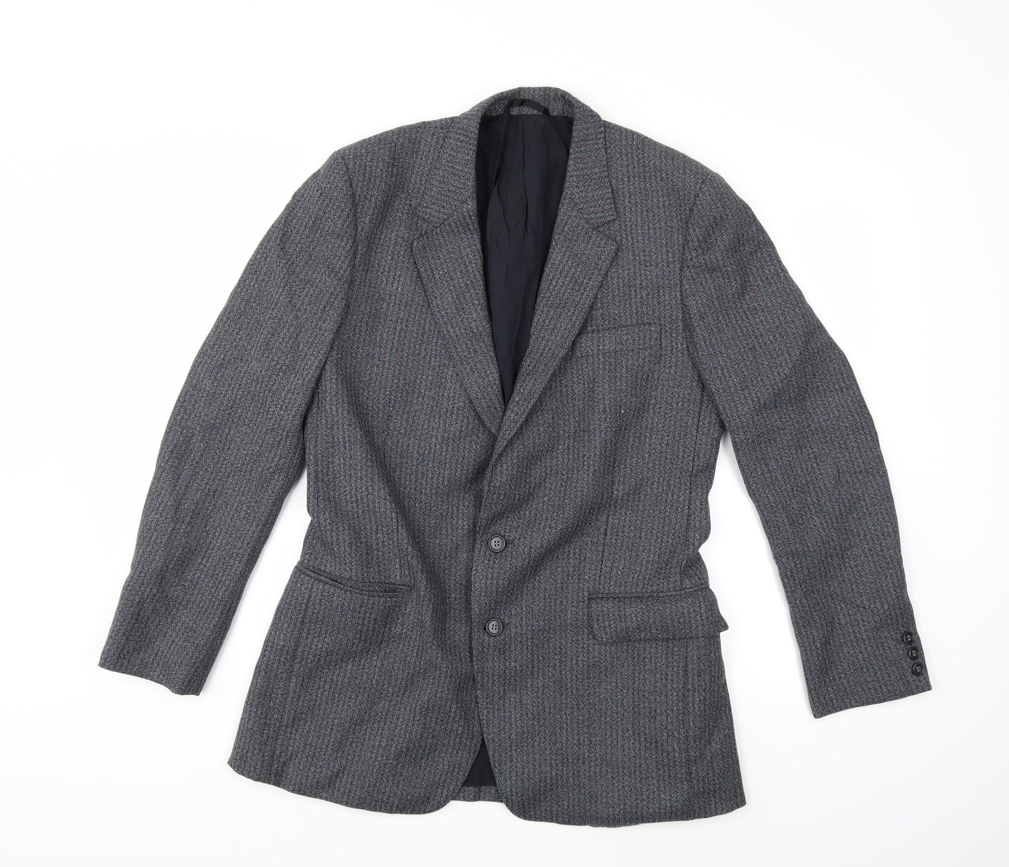Mens UK Size 38 Preworn Regular Grey Suit Jacket