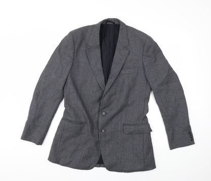 Mens UK Size 38 Preworn Regular Grey Suit Jacket