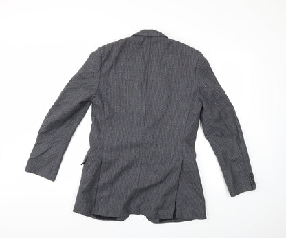 Mens UK Size 38 Preworn Regular Grey Suit Jacket