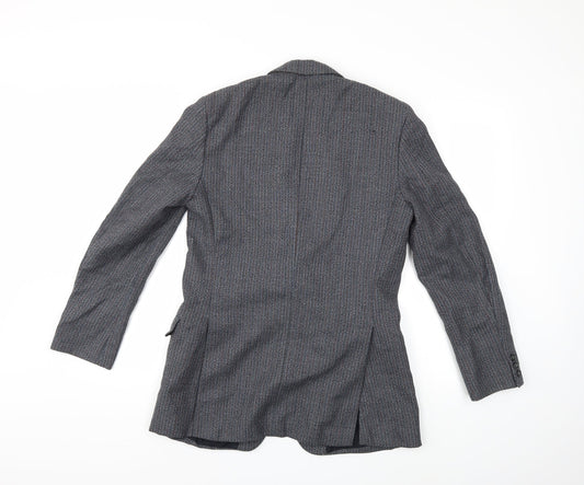 Mens UK Size 38 Preworn Regular Grey Suit Jacket