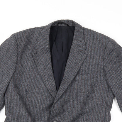Mens UK Size 38 Preworn Regular Grey Suit Jacket
