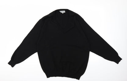 Preworn Mens Black  Knit Pullover Jumper Size L
