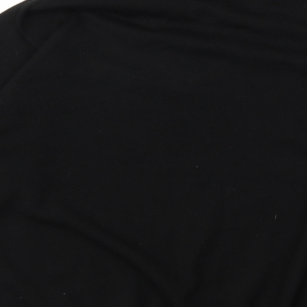 Preworn Mens Black  Knit Pullover Jumper Size L