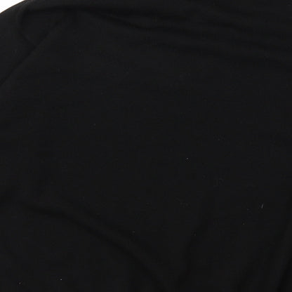 Preworn Mens Black  Knit Pullover Jumper Size L
