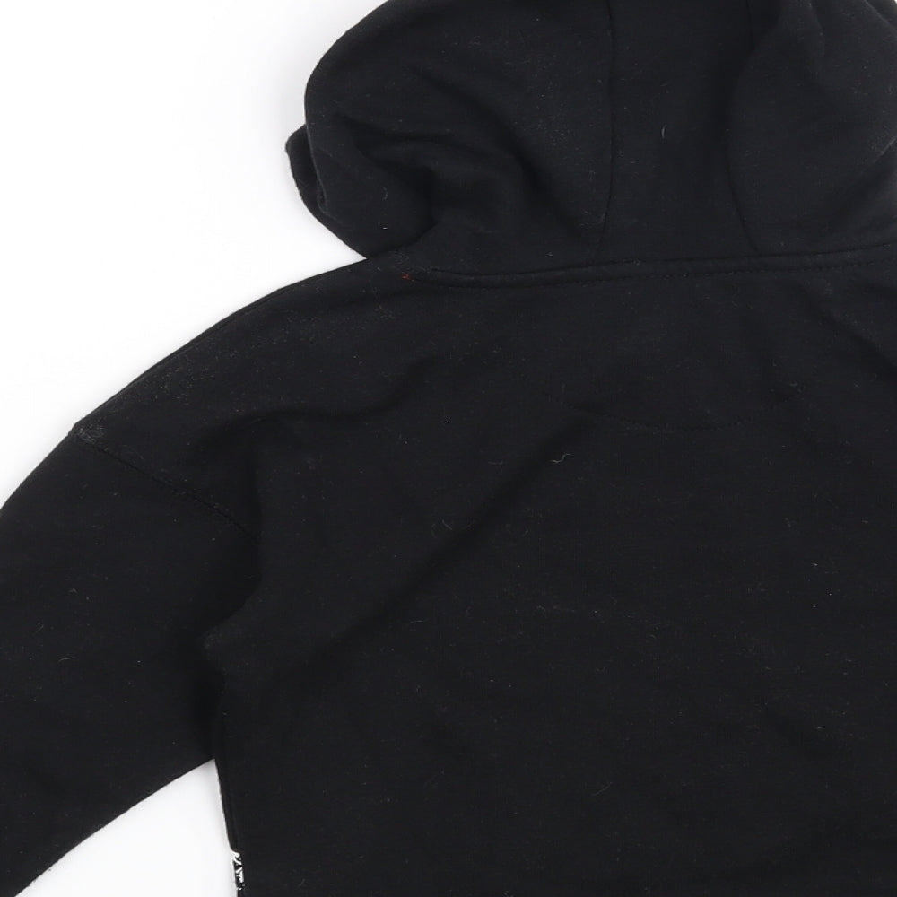 Primark Boys Black   Pullover Hoodie Size 2-3 Years  - Totally Roar-some