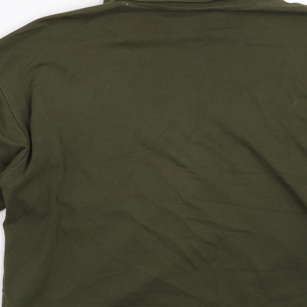 Compliments Womens Green   Pullover Sweatshirt Size S