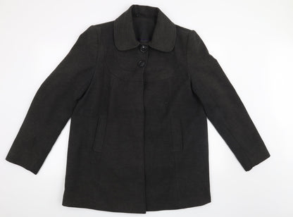 F&F Womens Grey   Overcoat Coat Size 16