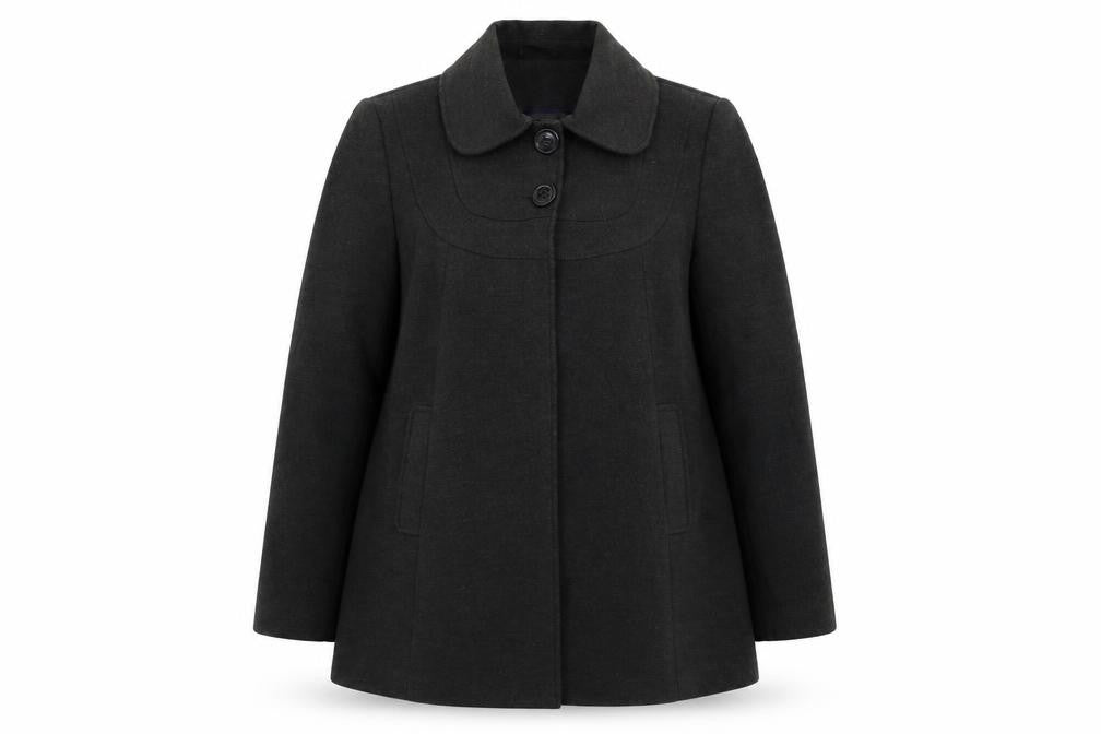 Womens UK Size 16 F&F Grey Overcoat