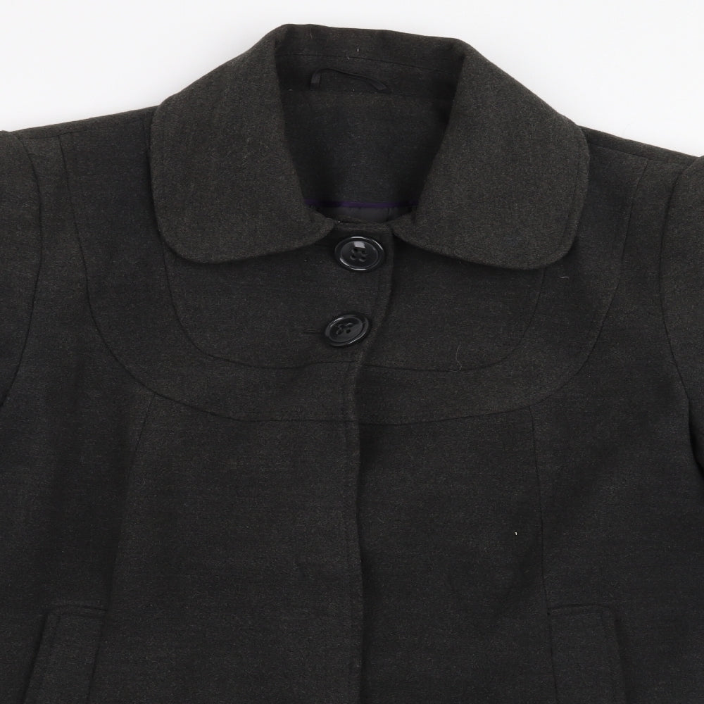 F&F Womens Grey   Overcoat Coat Size 16