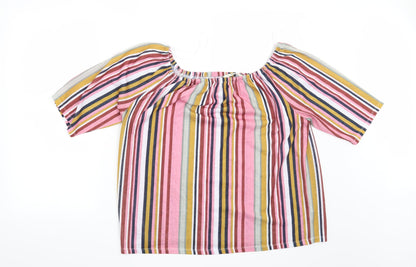 Womens UK Size 16 George Pink Basic Blouse