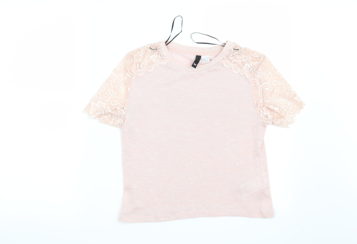 Womens UK Size M H&M Pink Basic Blouse