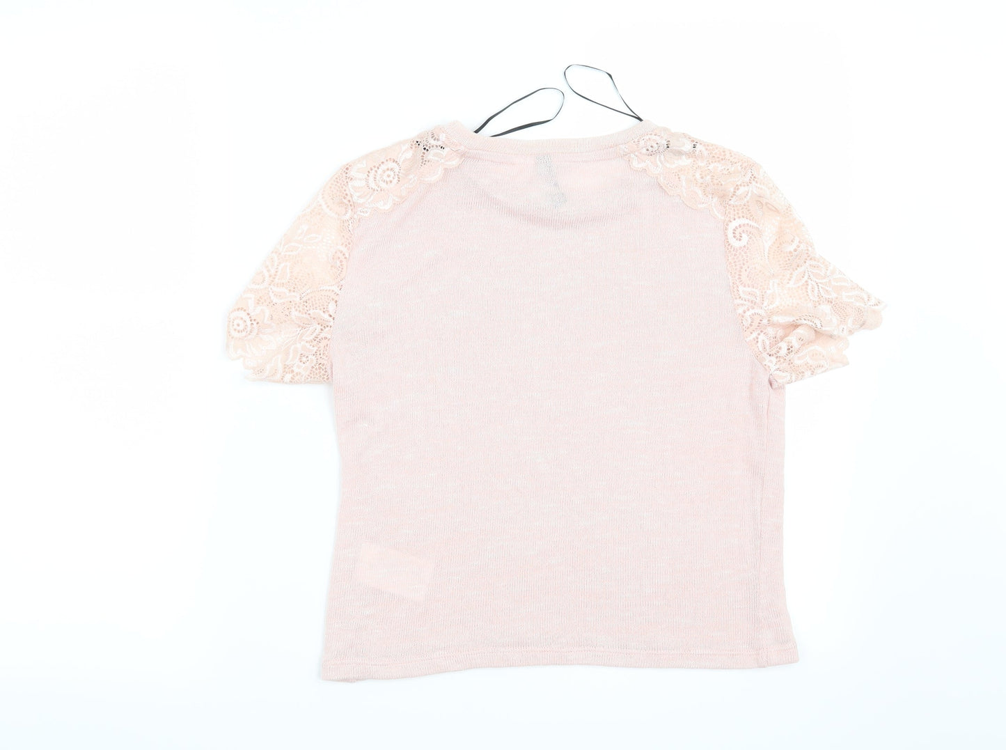 Womens UK Size M H&M Pink Basic Blouse