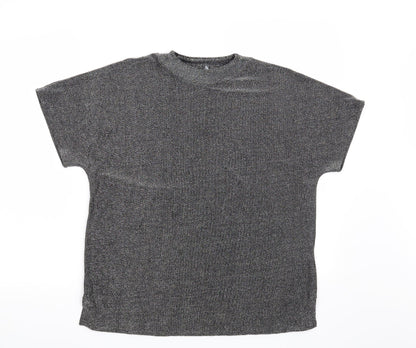 Womens UK Size 10 Marks and Spencer Grey Basic Blouse