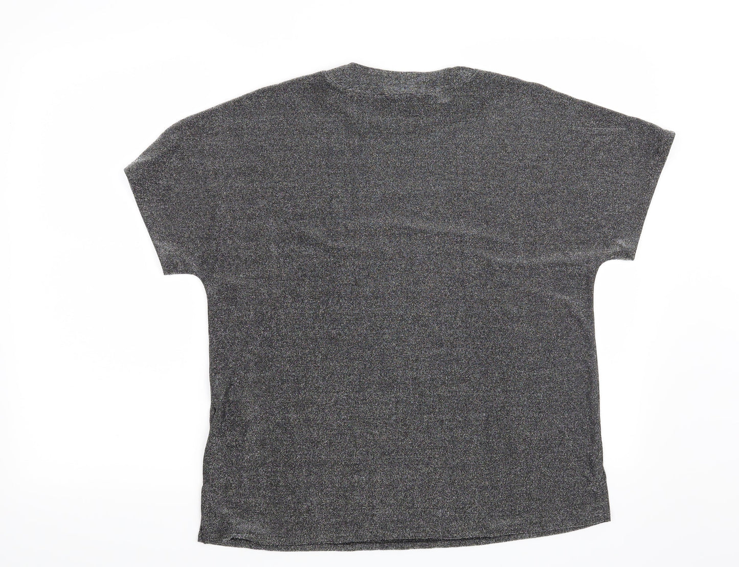 Womens UK Size 10 Marks and Spencer Grey Basic Blouse