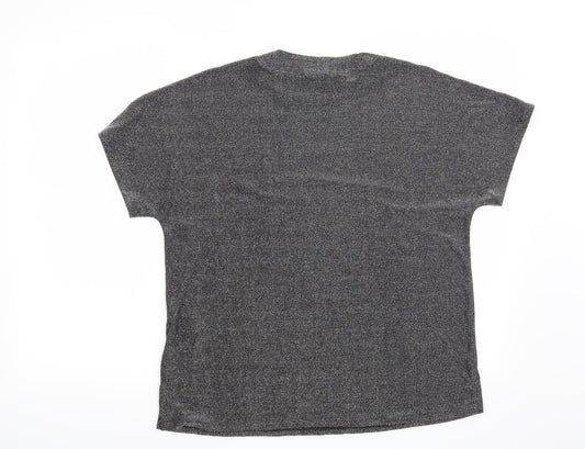 Womens UK Size 10 Marks and Spencer Grey Basic Blouse