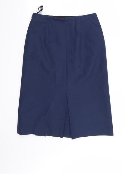 Preworn Womens Blue   A-Line Skirt Size 32 in