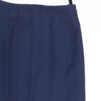 Preworn Womens Blue   A-Line Skirt Size 32 in