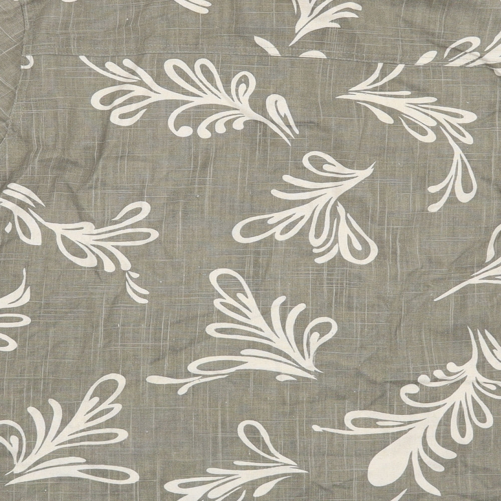 Alice Collins Womens Green Floral  Basic Blouse Size 12