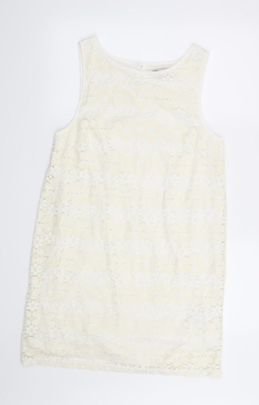 New Look Womens Beige Floral  Sheath  Size 14