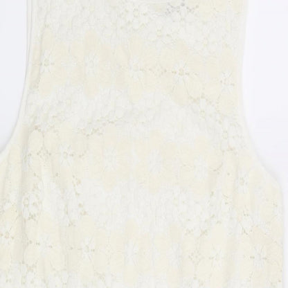 New Look Womens Beige Floral  Sheath  Size 14
