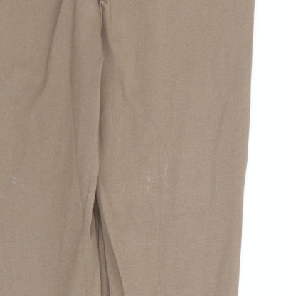 Womens UK Size 10 Preworn Regular Fit  Brown Trousers