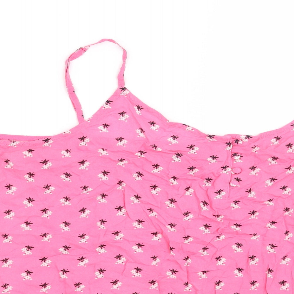 Gap Womens Pink Floral  Basic Blouse Size M