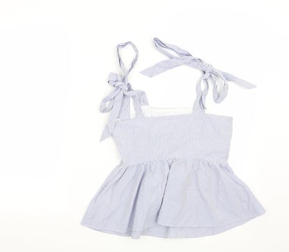 Womens UK Size 8 H&M Blue Basic Blouse