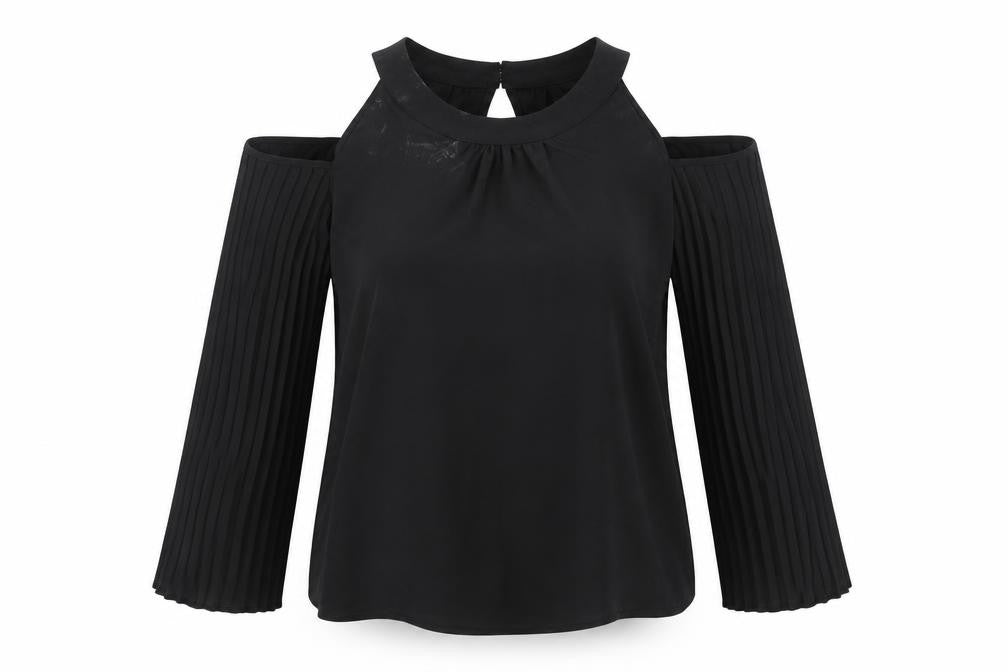 Womens UK Size M Preworn Black Basic Blouse