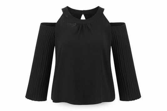 Womens UK Size M Preworn Black Basic Blouse