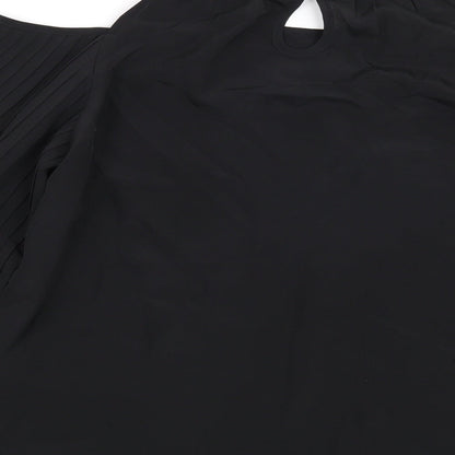 Womens UK Size M Preworn Black Basic Blouse