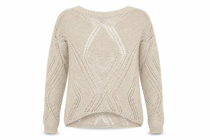 Leonard Womens Beige   Pullover Jumper Size M