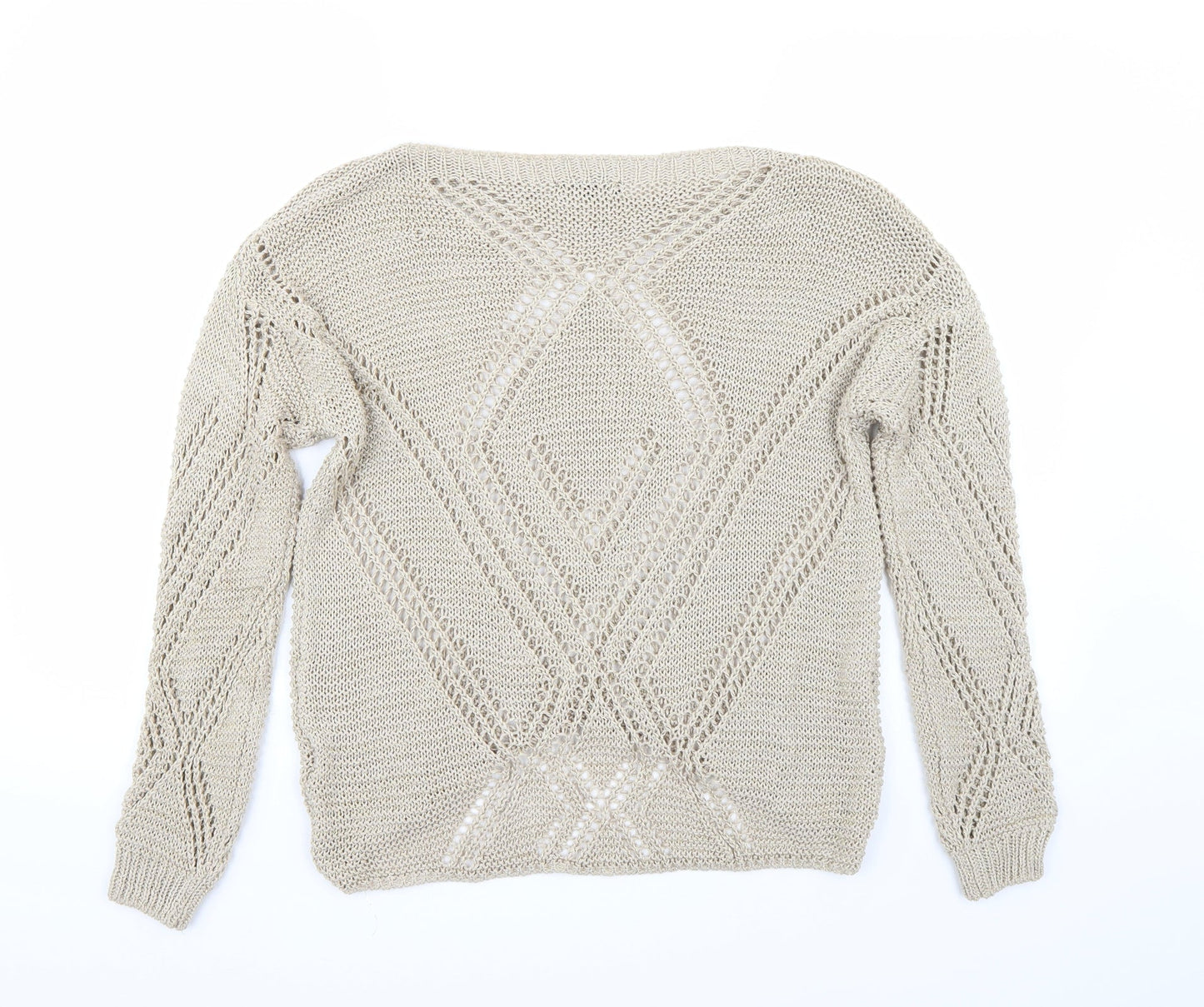 Leonard Womens Beige   Pullover Jumper Size M