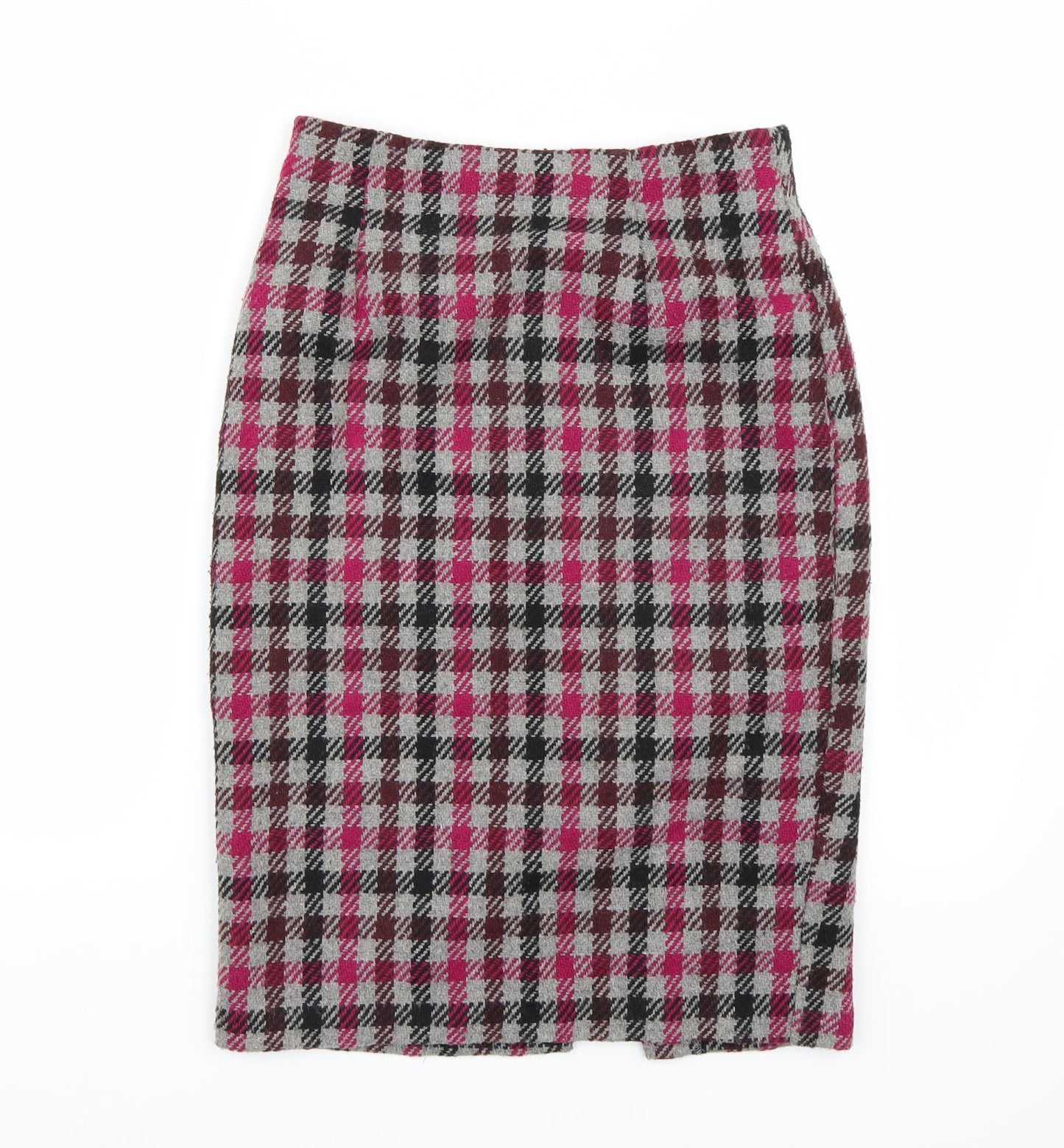 NEXT Womens Purple Check  Straight & Pencil  Size 6