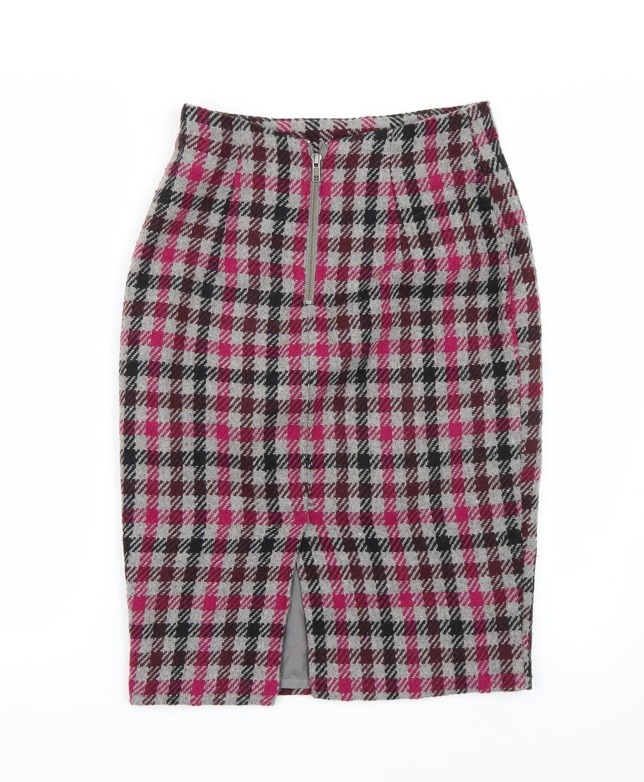 NEXT Womens Purple Check  Straight & Pencil  Size 6