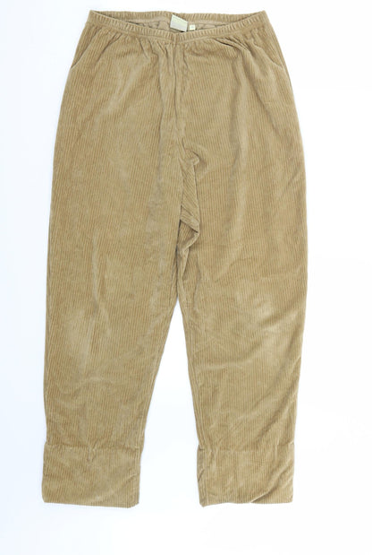 Cotton Traders Womens Brown   Sweatpants Trousers Size 10 L26 in