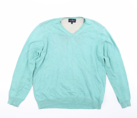 Marks and Spencer Mens Green   Pullover Jumper Size L
